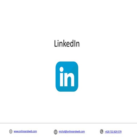 Socialní sitě pro firmy - LinkedIn