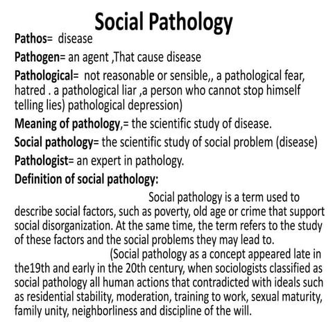 Social pathology ppt0