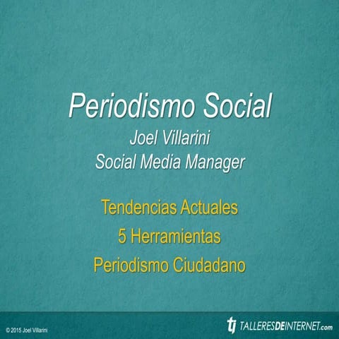 Periodismo en las Redes Sociales
