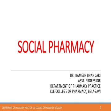 Social pharmacy, National Health Mission