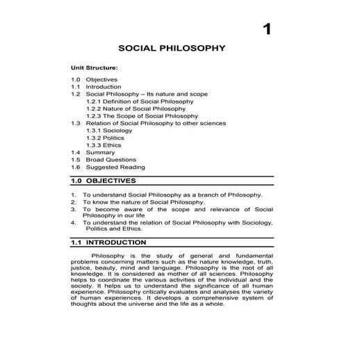 Social philosophy