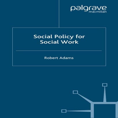Social policy for social work