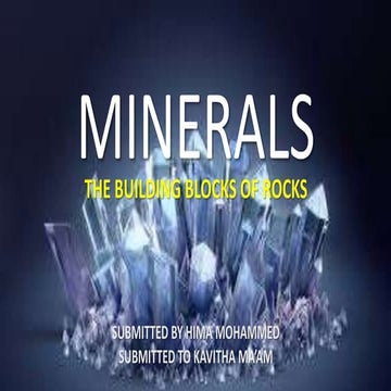 Social ppt on minerals