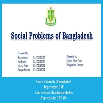 Social problems in Bangladesh