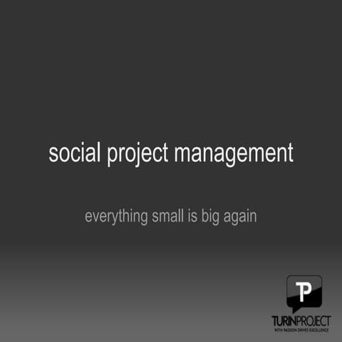 Social project management