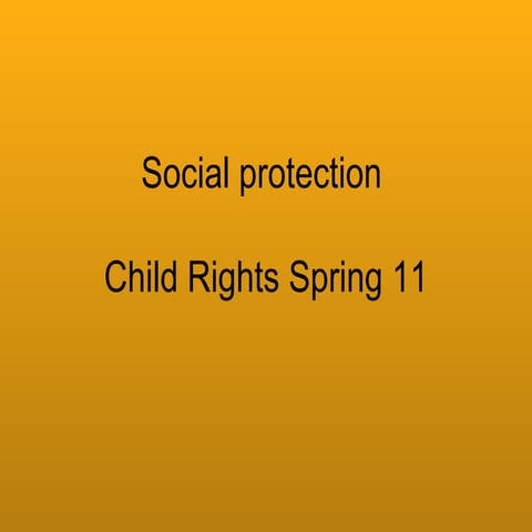 Social Protection 