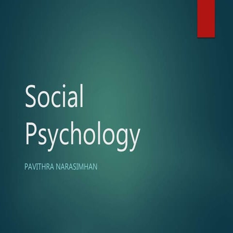 Social psy   ppt