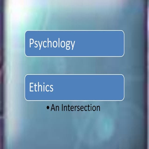 Social Psych And Ethics