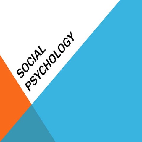 Social psychology
