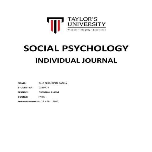 Social psychology
