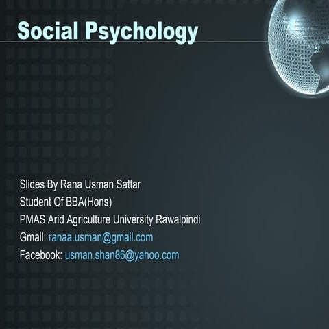 Social psychology conformty