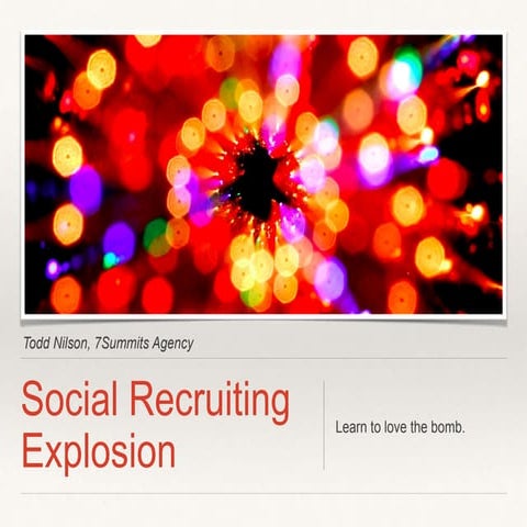 Social recruiting explosion