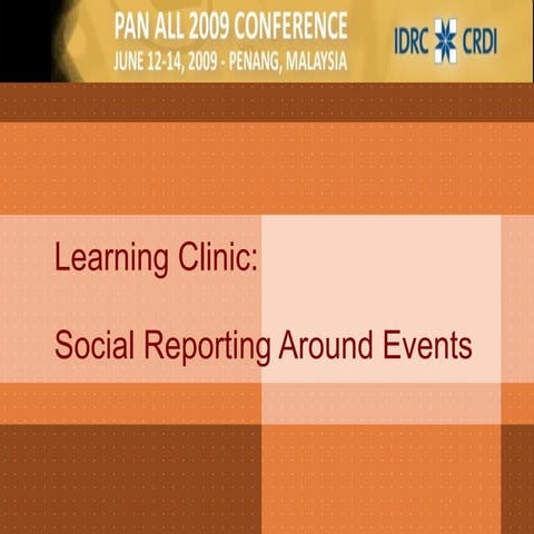 Social Reporting Learning Clinic