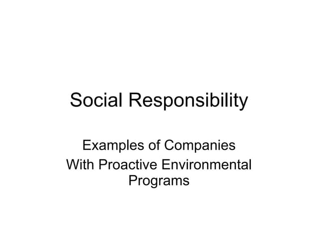 Essay on social responsibility