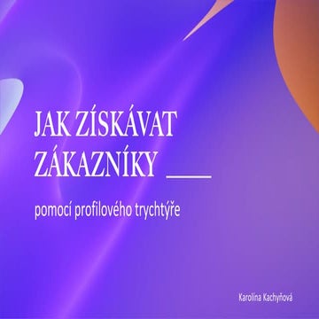 Social Restart 2023: Karolína Kachyňová - Jak získávat zákazníky pomocí profi...