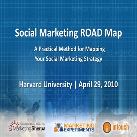 Social Marketing Road Map = Harvard Presentation