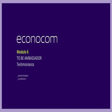 Social Selling - To be ambassador - Testimonianza