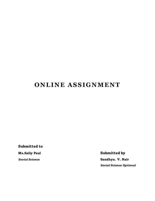 Social sciecne laboratory  online assignment