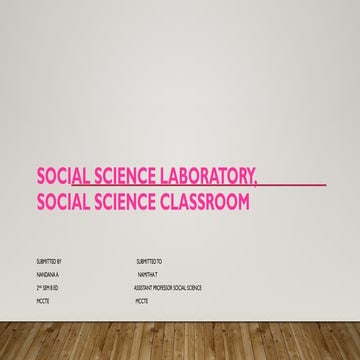 PLANNING AND ORGANIZATION OF SOCIAL SCIENCE LABORATORY | PPTX