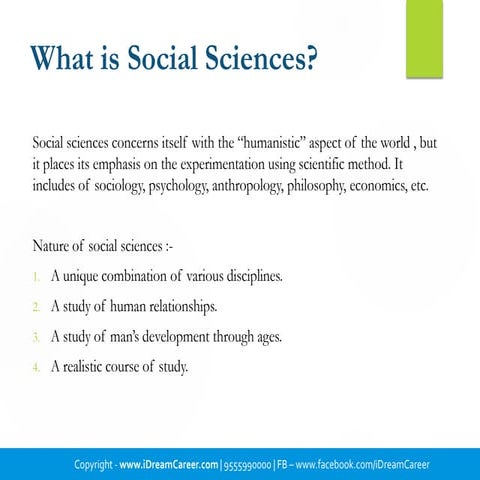 Social Sciences