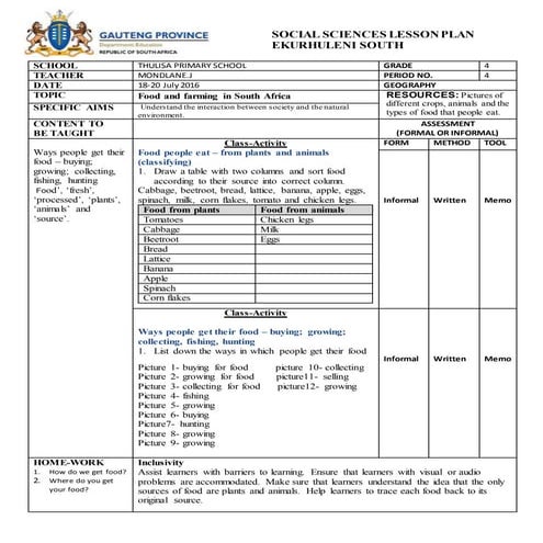 Social sciences lesson plan (autosaved)