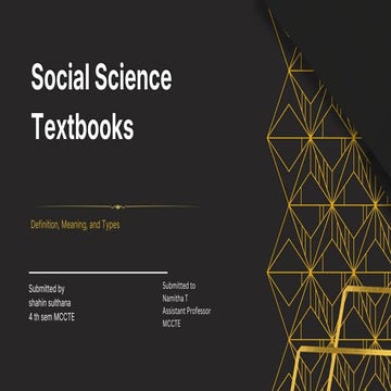 Comprehensive Overview of Social Science Textbooks: Definitions, Types ...