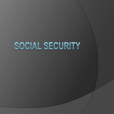 Social security 