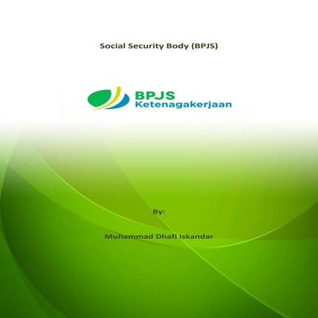 Social security for employment (bpjs ketenagakerjaan)
