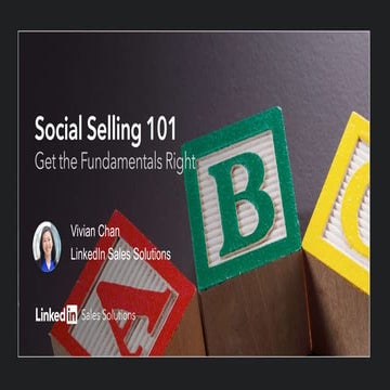 Social Selling 101 