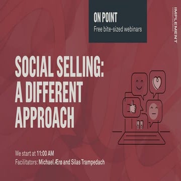 Social selling  a different approach
