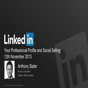 Your Professional Profile & Social Selling