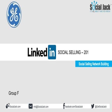 Social Selling FT 201 - Social Teaming Network Building - Social Jack 2019 - ...