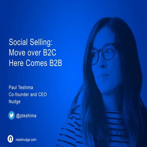 Nudge Social Selling: The Strength of Weak Ties