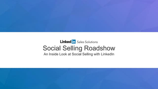 Social Selling Roadshow Toronto