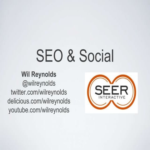 Social Media and SEO - combined