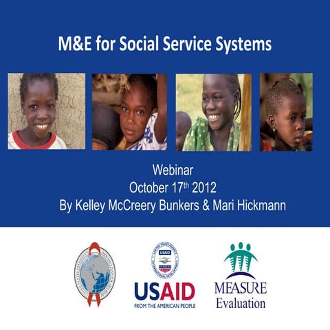 M&E for Social Service System Strengthening 