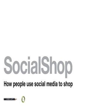 Social Shop Research Overview