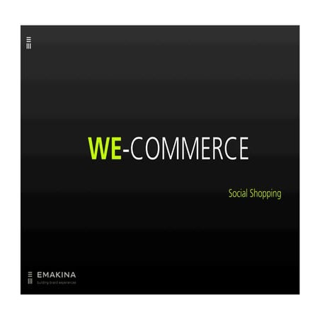 Emakina Academy 19 :Social shopping presentation