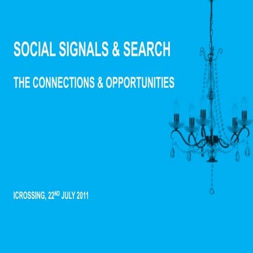 Social Signals and Search, 2011