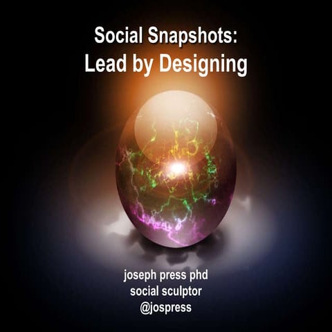 Social Snapshots: Lead by Designing