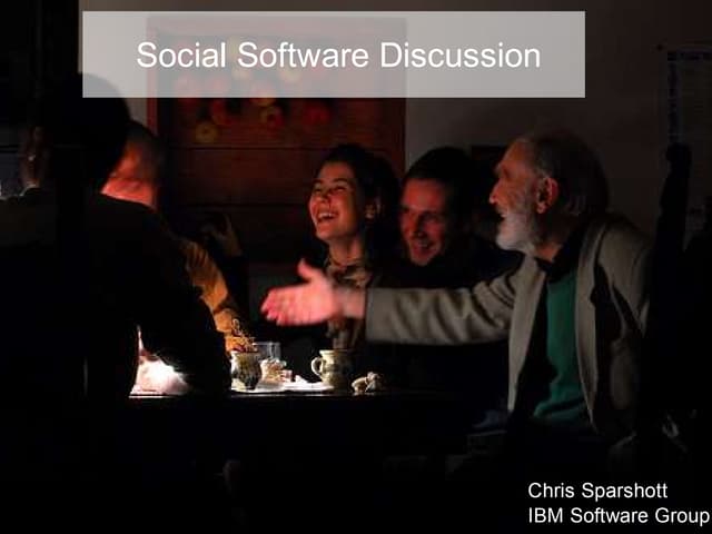 Session 1 Social Software Introduction