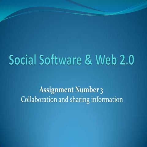 Social software & web 2.0