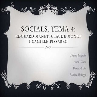 edouard manet, claude monet i cami...