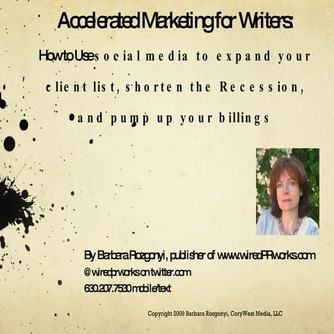 Social Media Presentation Workshop for Professional Writers