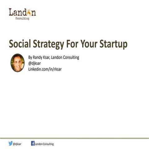 Social Strategy for Startups