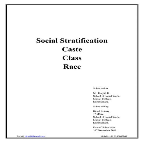 Social stratification