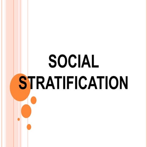 Social Stratification