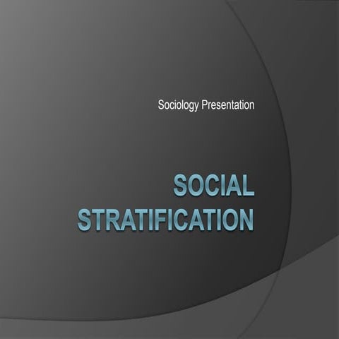 Social stratification 