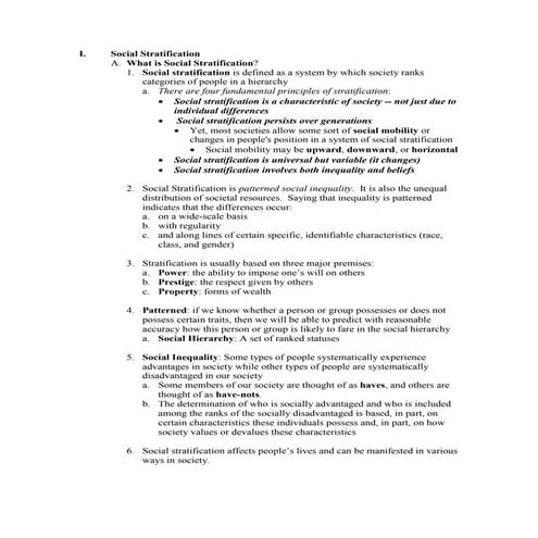 Social stratification _chapter_8_