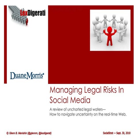 Social Media: Managing Legal Risks